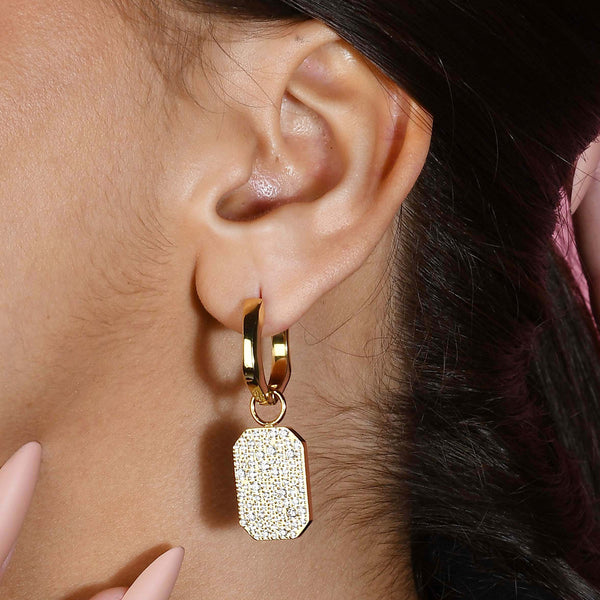 Show details for Crystal Bullion Finery Earrings Picture of Crystal Bullion Finery Earrings