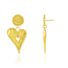 Picture of Textured Heart Dangle Earrings