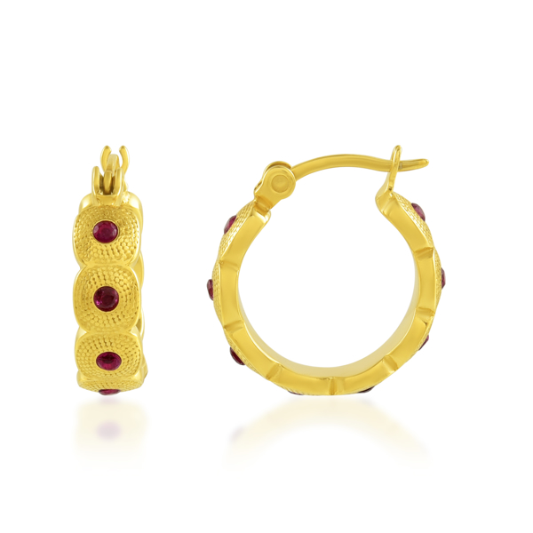 Picture of Textured Mini Hoops Earrings