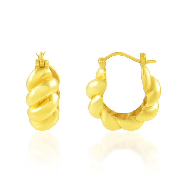 Show details for Chunky Croissant Hoops Picture of Chunky Croissant Hoops