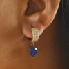 Picture of Pave Huggie Drop Earring
