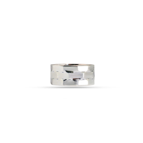 Picture of Faceted Wide Band Ring