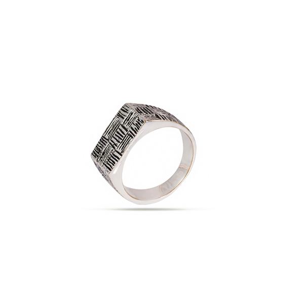 Picture of Basket Weave Signet Ring