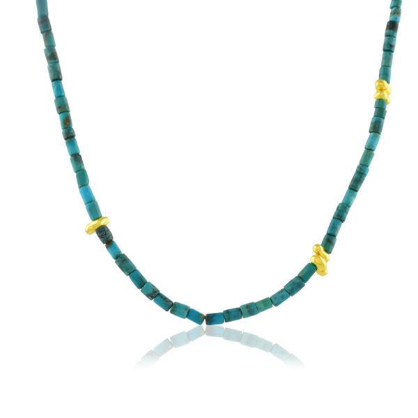 Picture of Tubular Gemstone Accent Strand Necklace