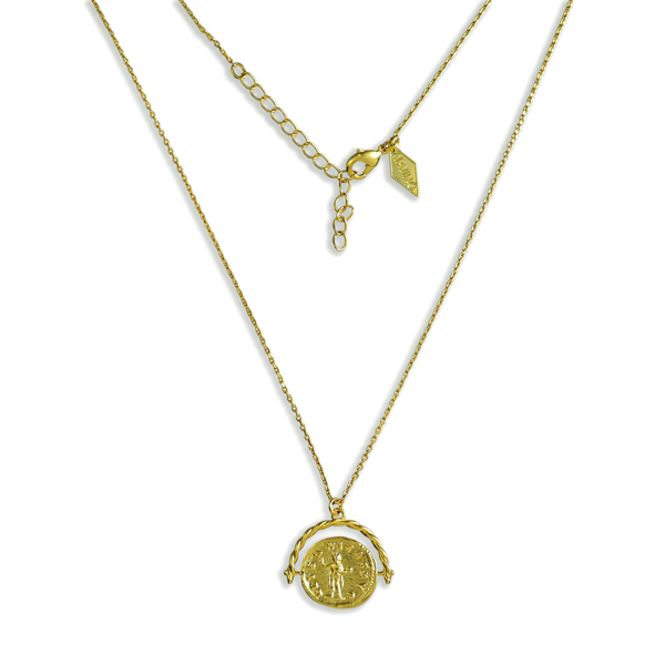 Picture of Ornate Spinner Medallion Pendant Necklace