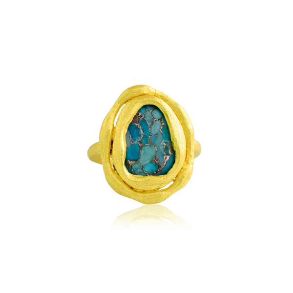 Picture of Organic Bloom Solitaire Ring